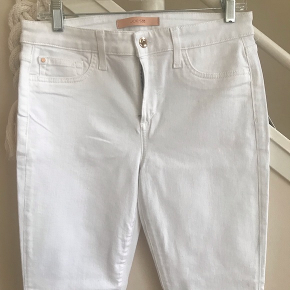 NWT Joe’s Jeans Flawless The Icon Mid Rise Skinny Crop Cuff Hennie White Size 29 - Picture 3 of 14